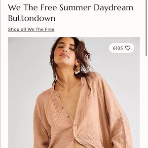 We the free summer daydream buttondown